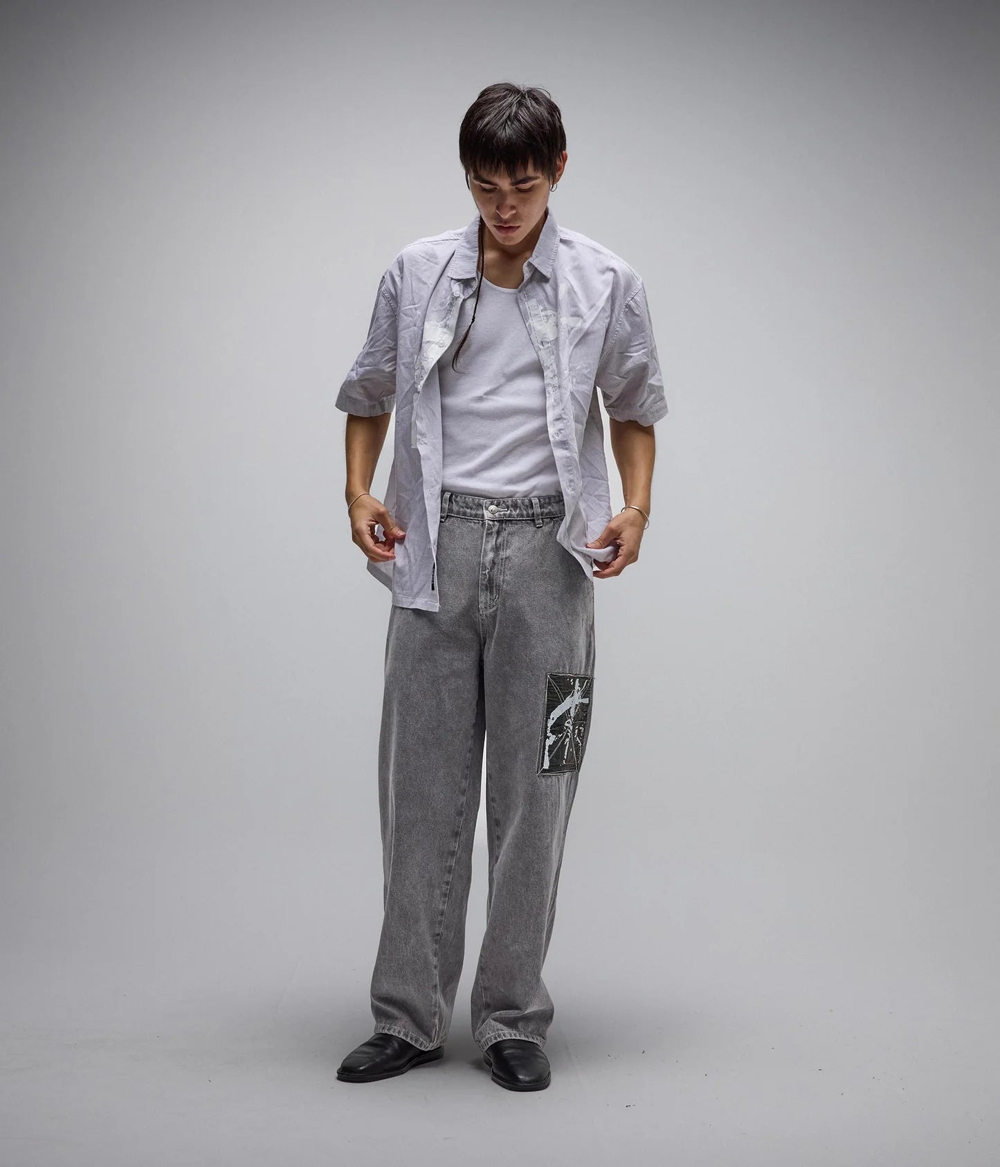 DISTEND DENIM PANT // WASHED GREY