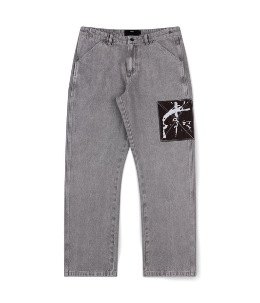 DISTEND DENIM PANT // WASHED GREY