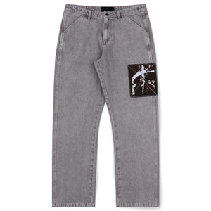 DISTEND DENIM PANT // WASHED GREY