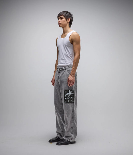 DISTEND DENIM PANT // WASHED GREY