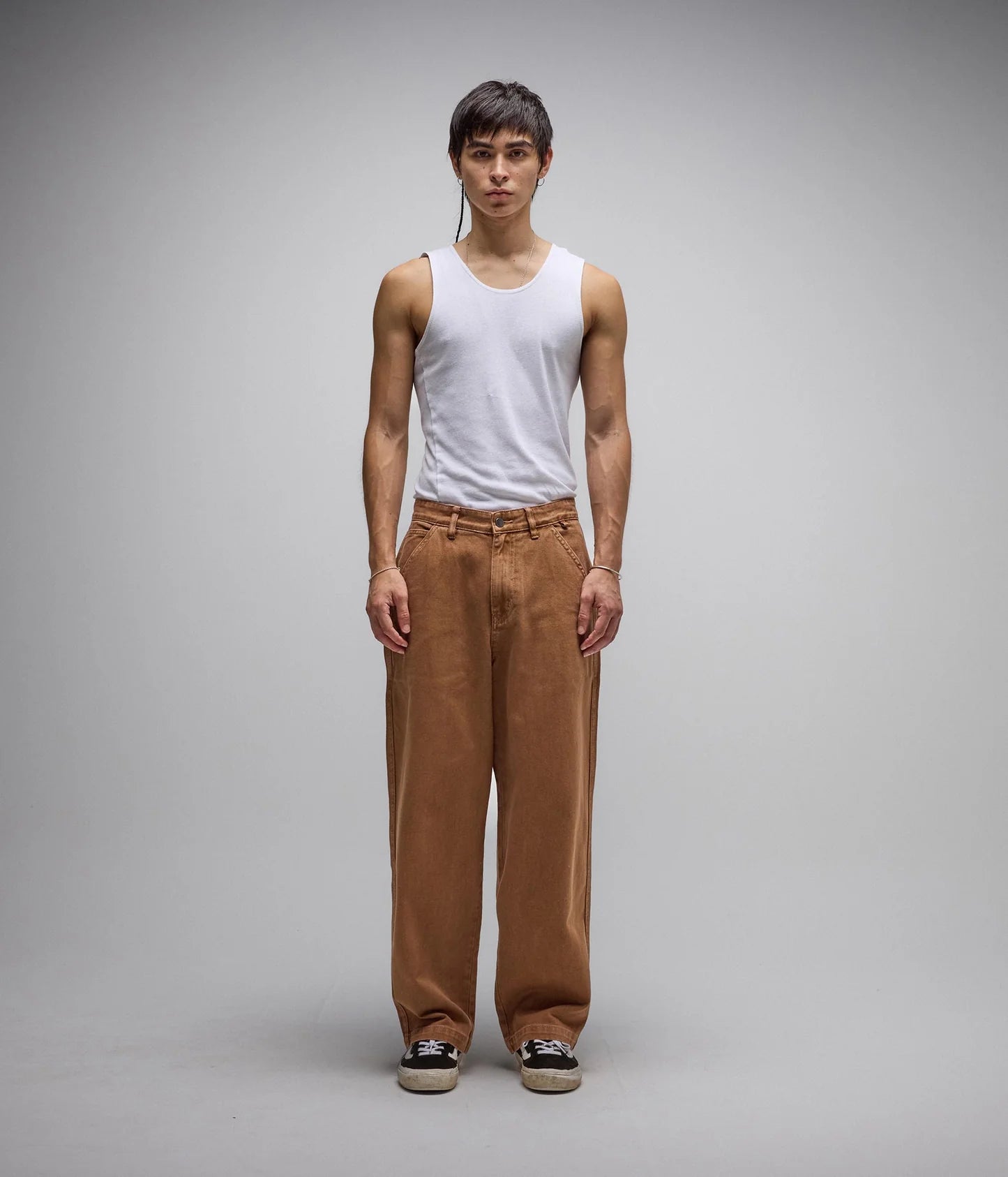 REYNOLDS OVERDYE DENIM PANT // WASHED BROWN