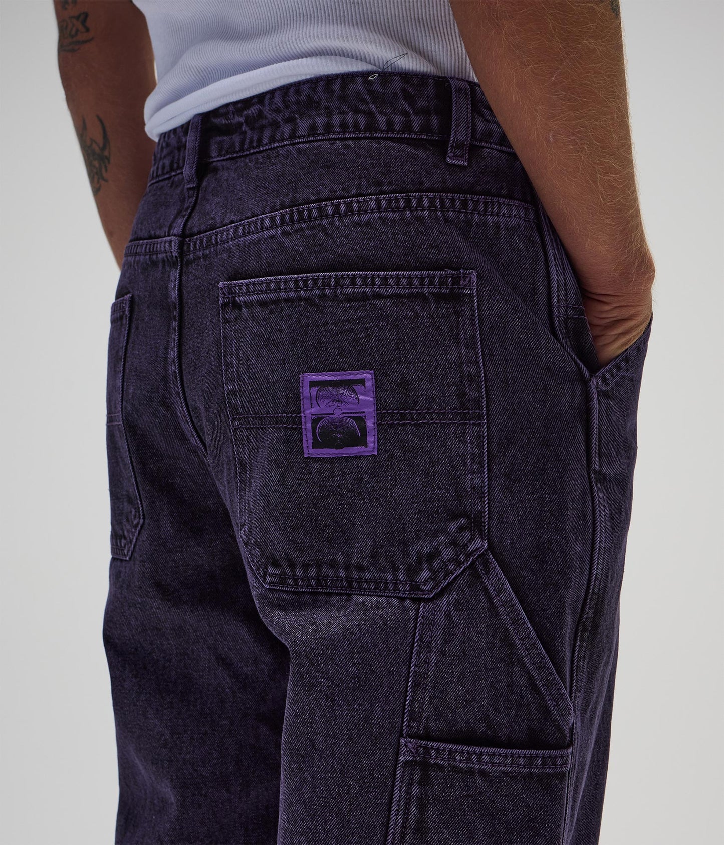 DISTEND DENIM PANT // WASHED PURPLE