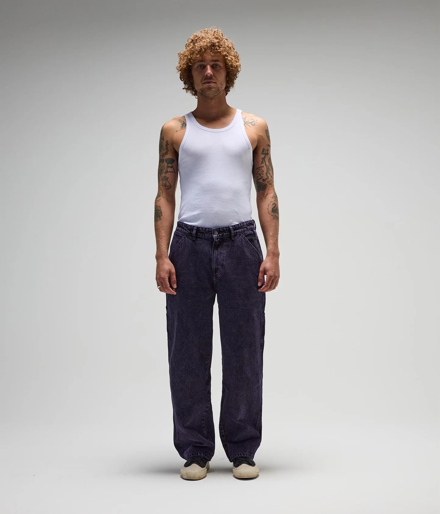 DISTEND DENIM PANT // WASHED PURPLE