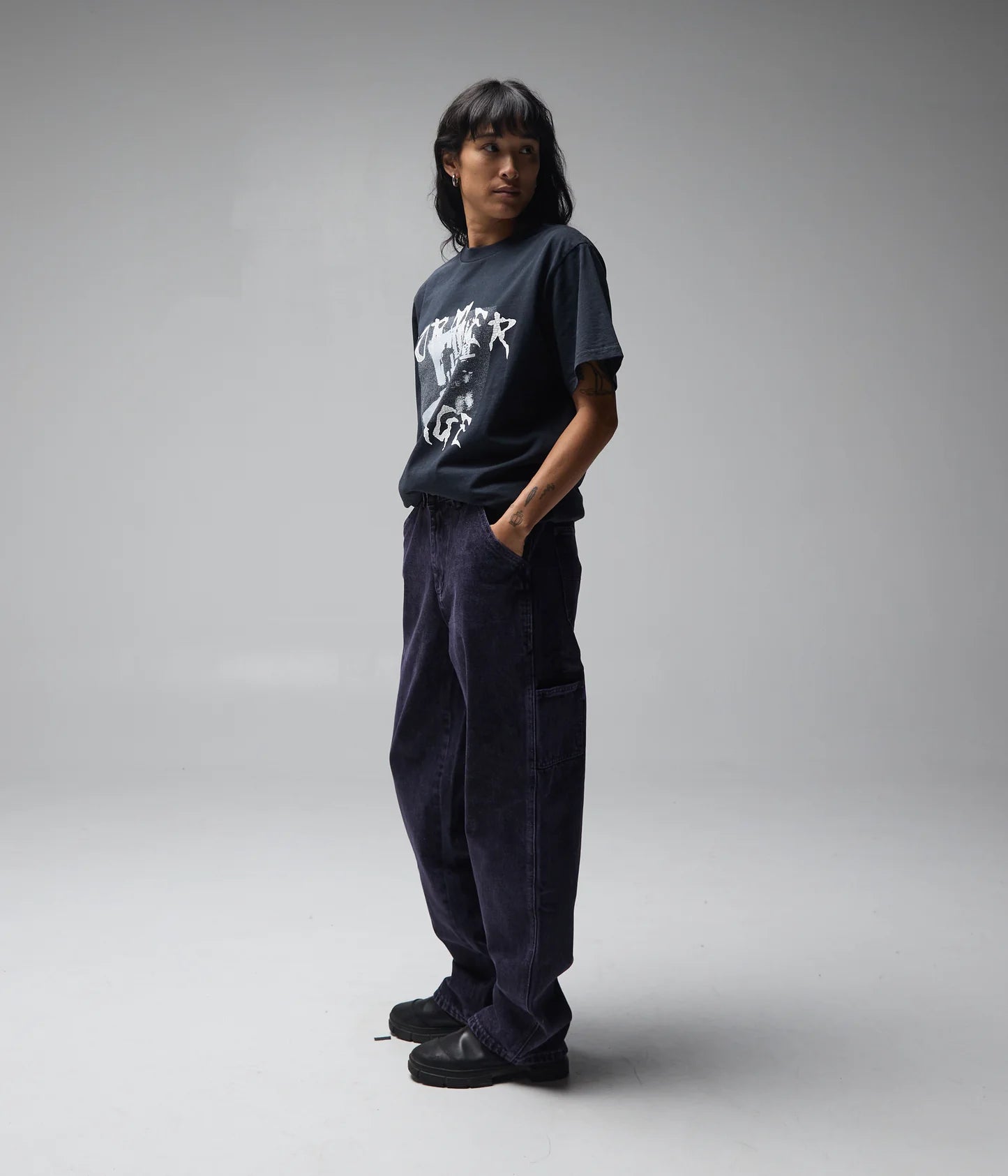 DISTEND DENIM PANT // WASHED PURPLE