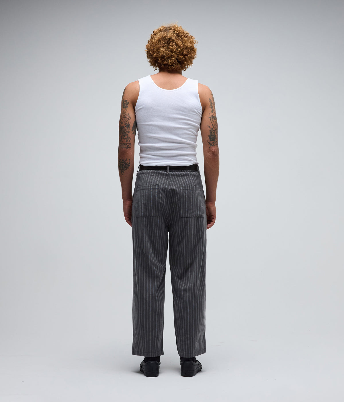 ANDERSON PINSTRIPE PANT // GREY