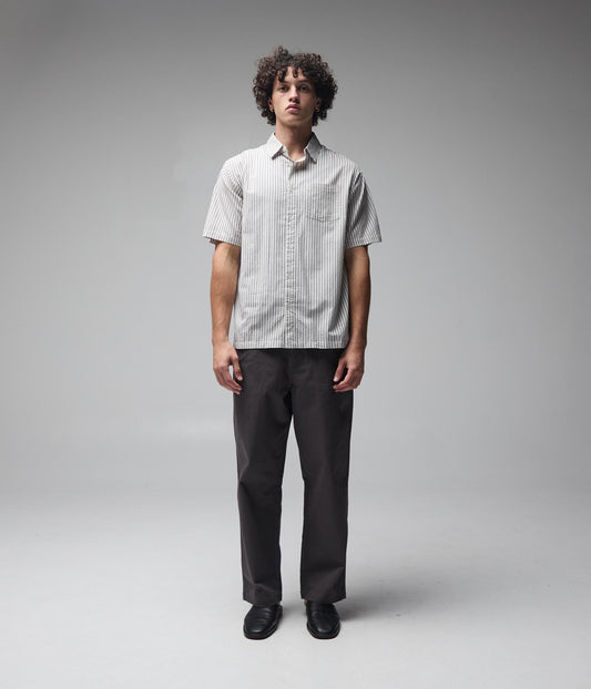 REYNOLDS STRIPE SS SHIRT // BEIGE