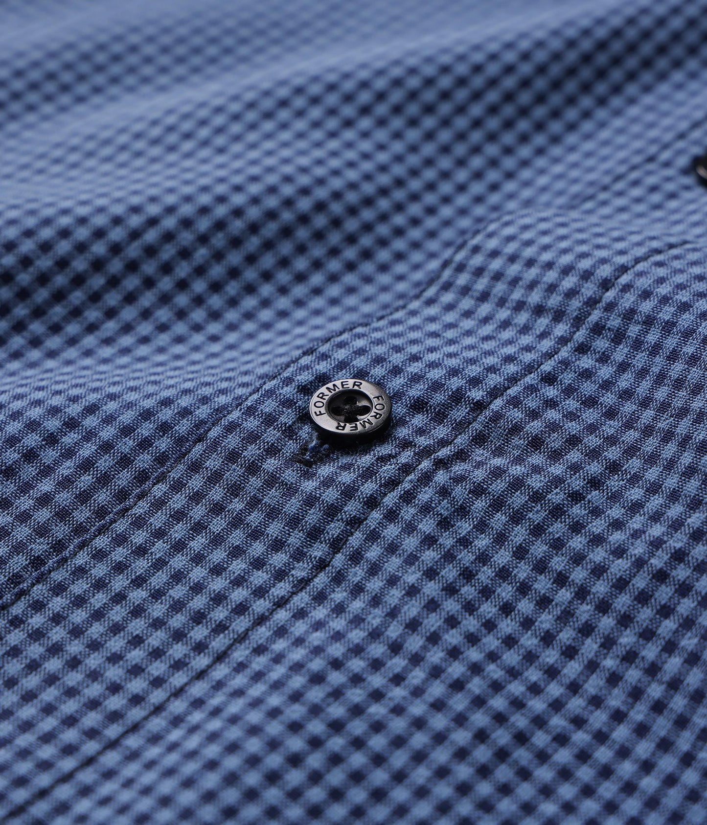 VIVIAN CHECK SS SHIRT // BLUE