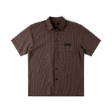 VIVIAN CHECK SS SHIRT // BROWN
