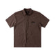 VIVIAN CHECK SS SHIRT // BROWN