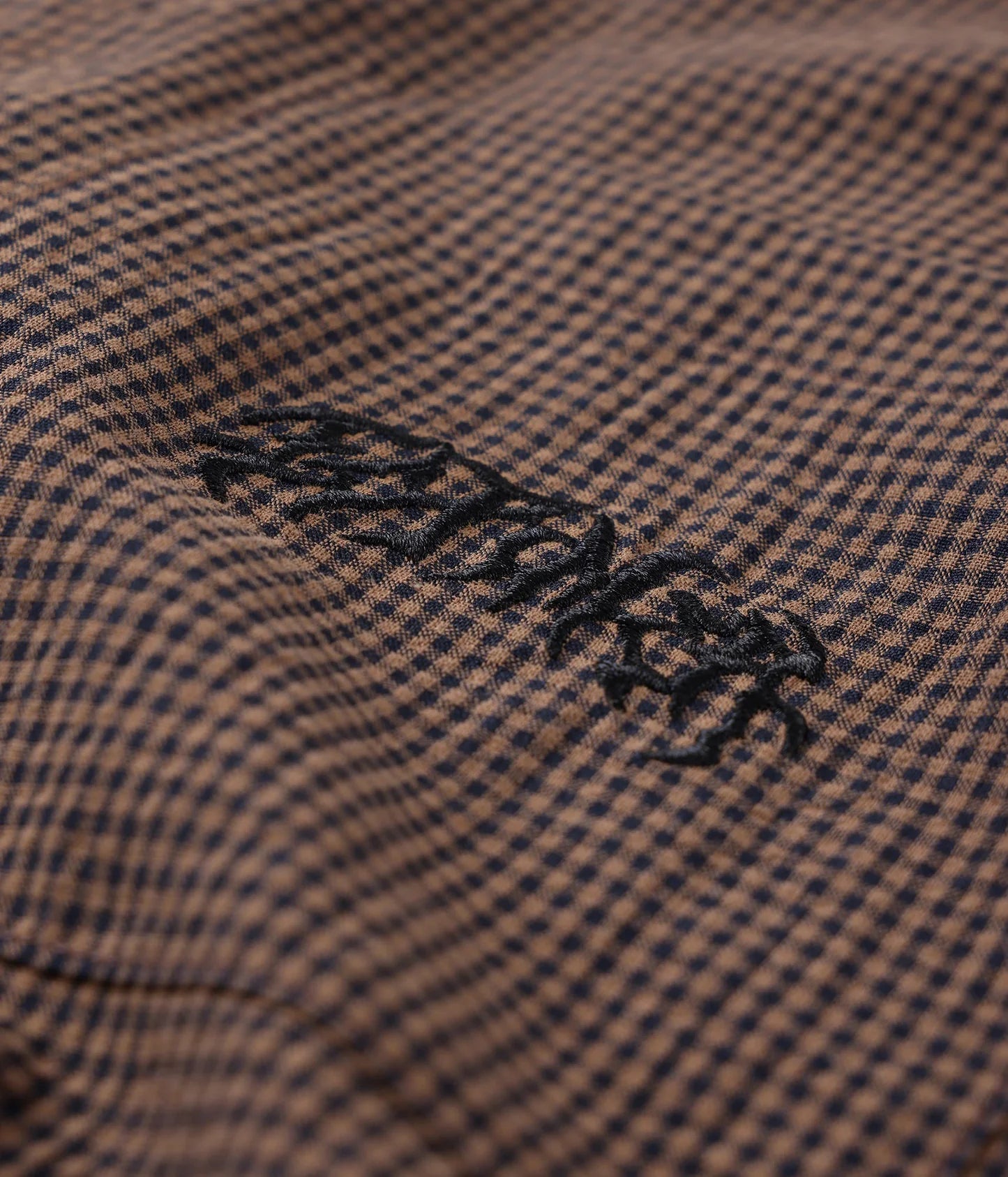 VIVIAN CHECK SS SHIRT // BROWN