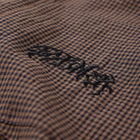 VIVIAN CHECK SS SHIRT // BROWN