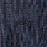 VIVIAN CHECK SS SHIRT // NAVY