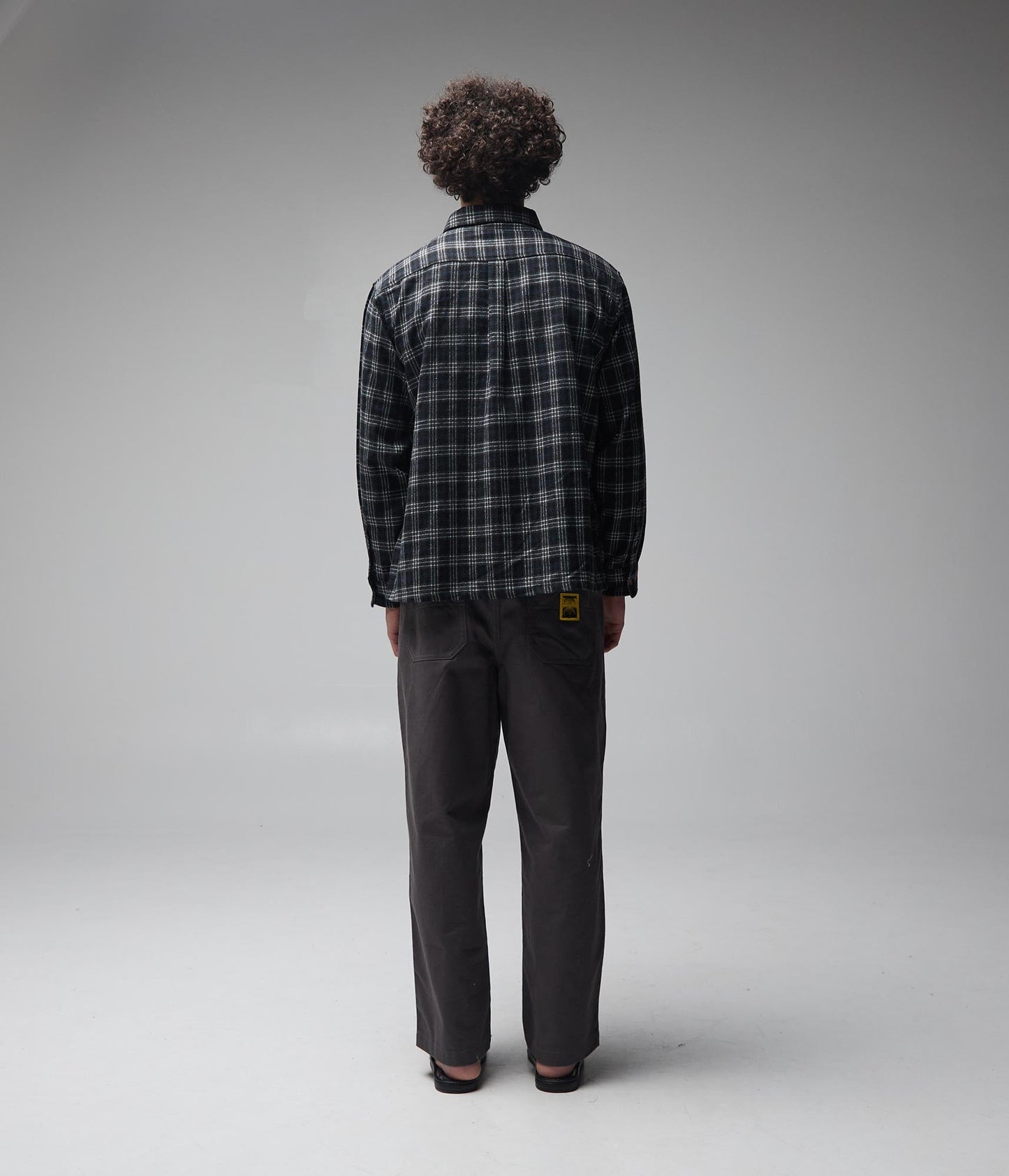 VIVIAN FLANNEL LS SHIRT // BLACK/GREY
