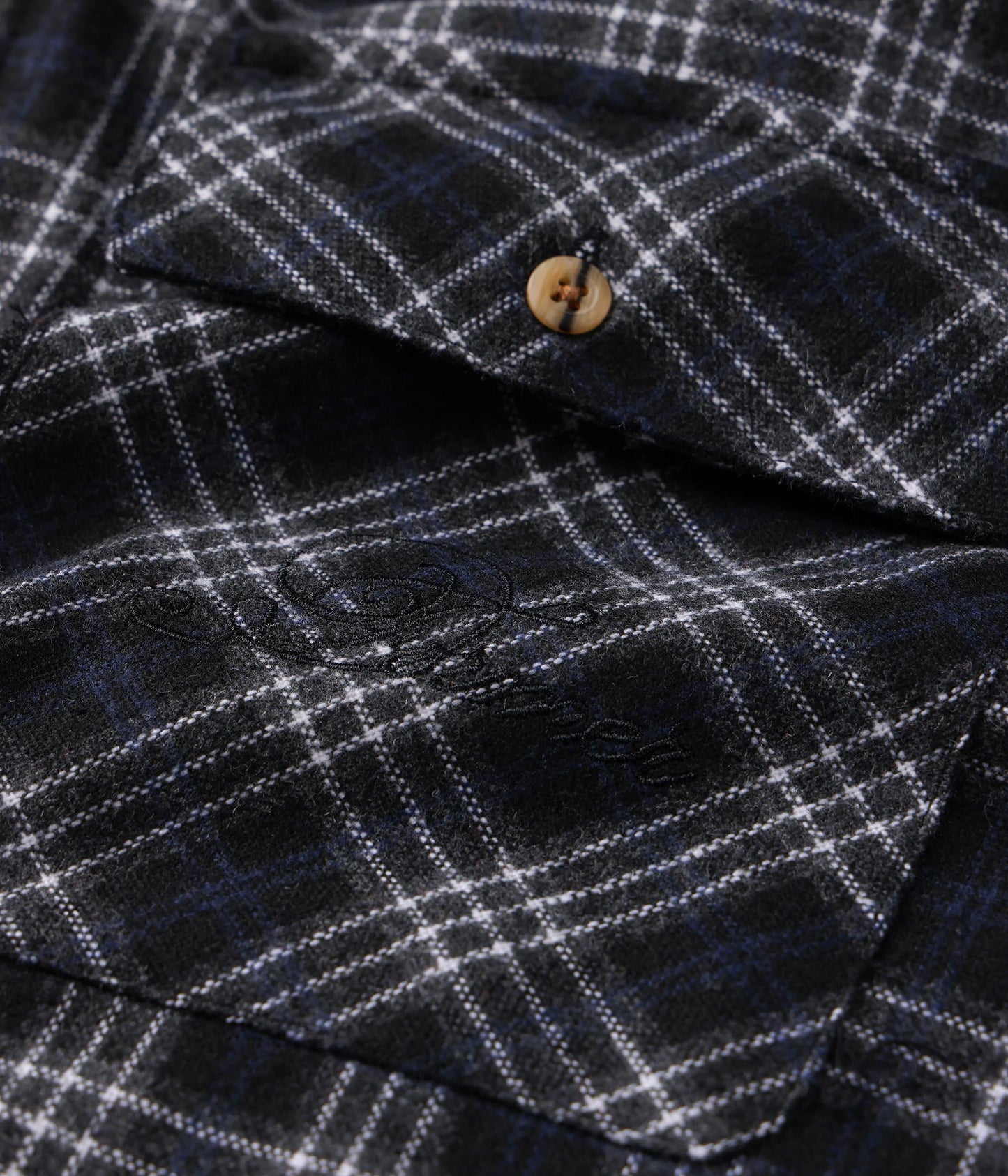 VIVIAN FLANNEL LS SHIRT // BLACK/GREY