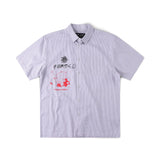DXD REYNOLDS STRIPE SS SHIRT // GREY
