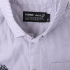 DXD REYNOLDS STRIPE SS SHIRT // GREY
