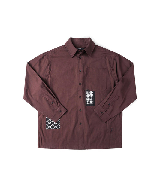 VIVIAN ENGINEERED LS SHIRT // BARK