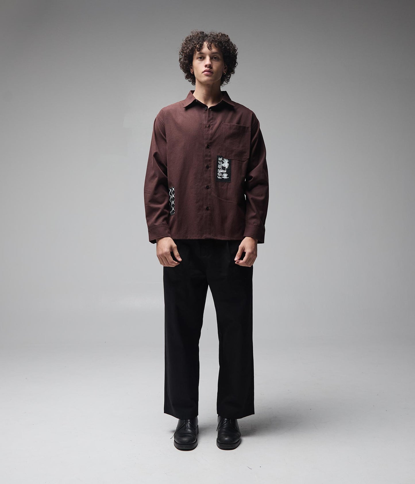 VIVIAN ENGINEERED LS SHIRT // BARK