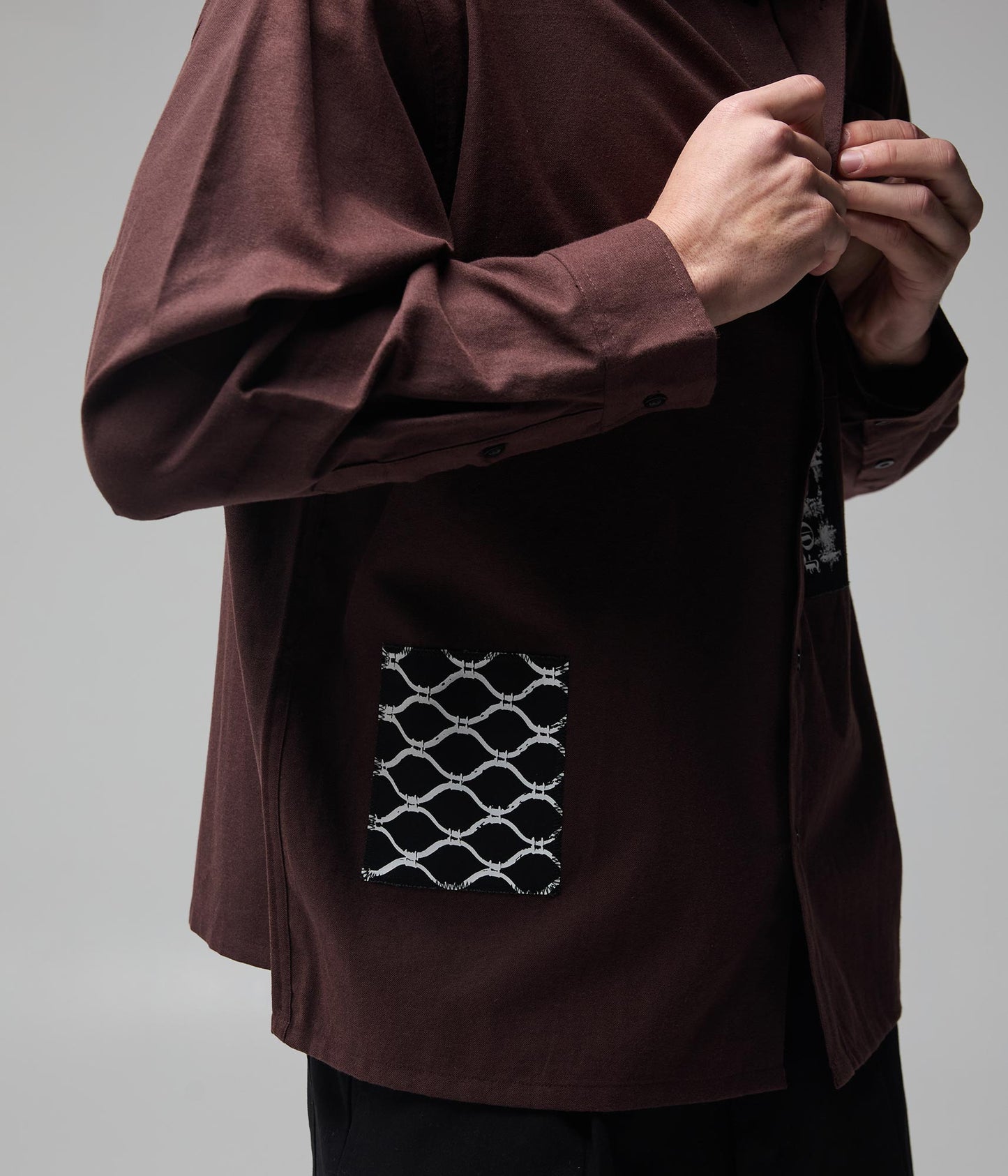 VIVIAN ENGINEERED LS SHIRT // BARK