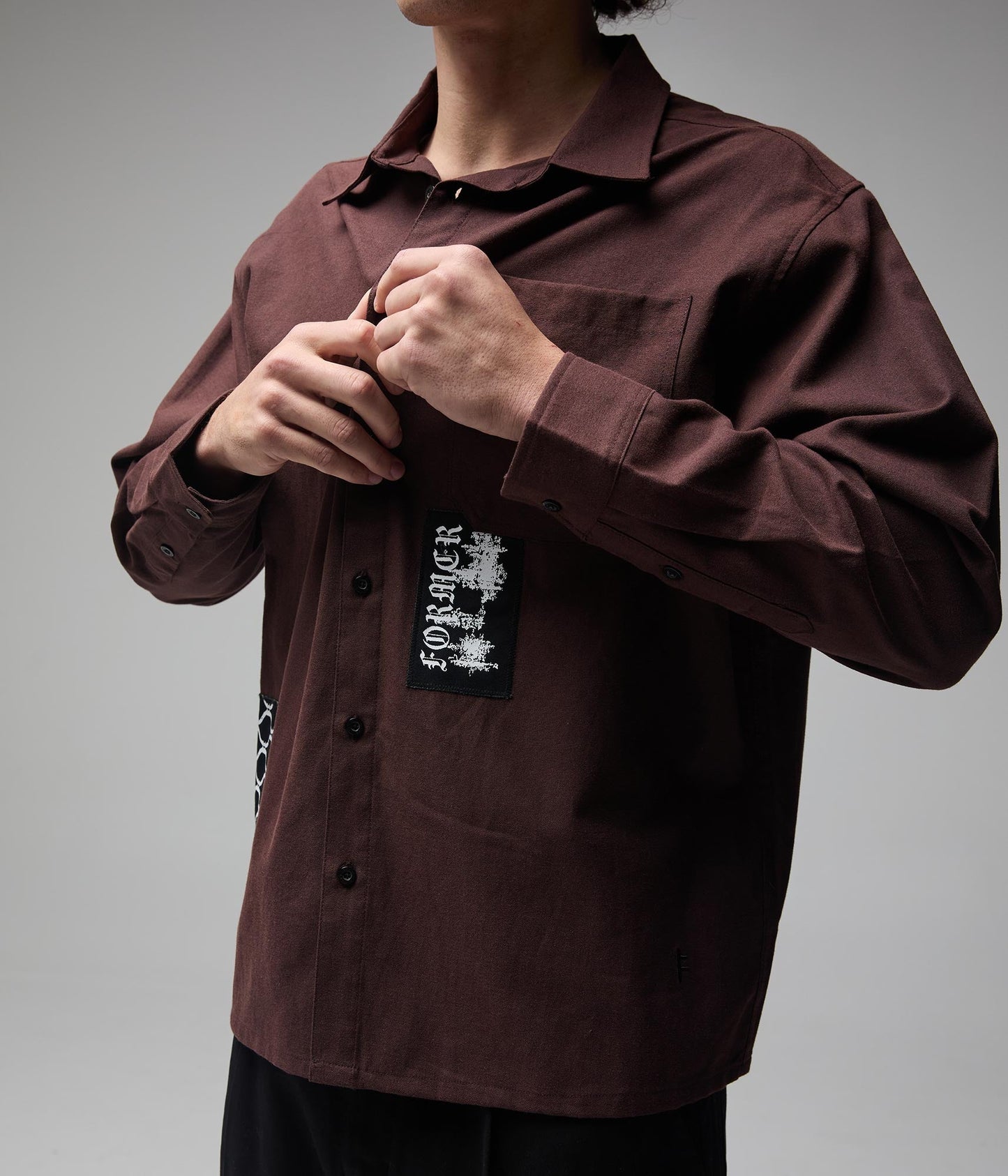 VIVIAN ENGINEERED LS SHIRT // BARK