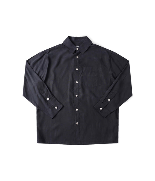 VIVIAN ILLUSION LS SHIRT // BLACK