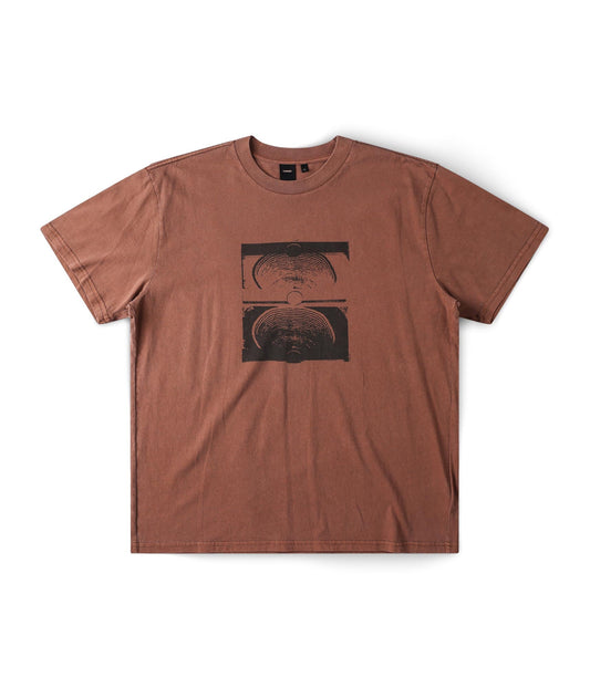 CRUX OVERDYE T-SHIRT // WASHED BARK