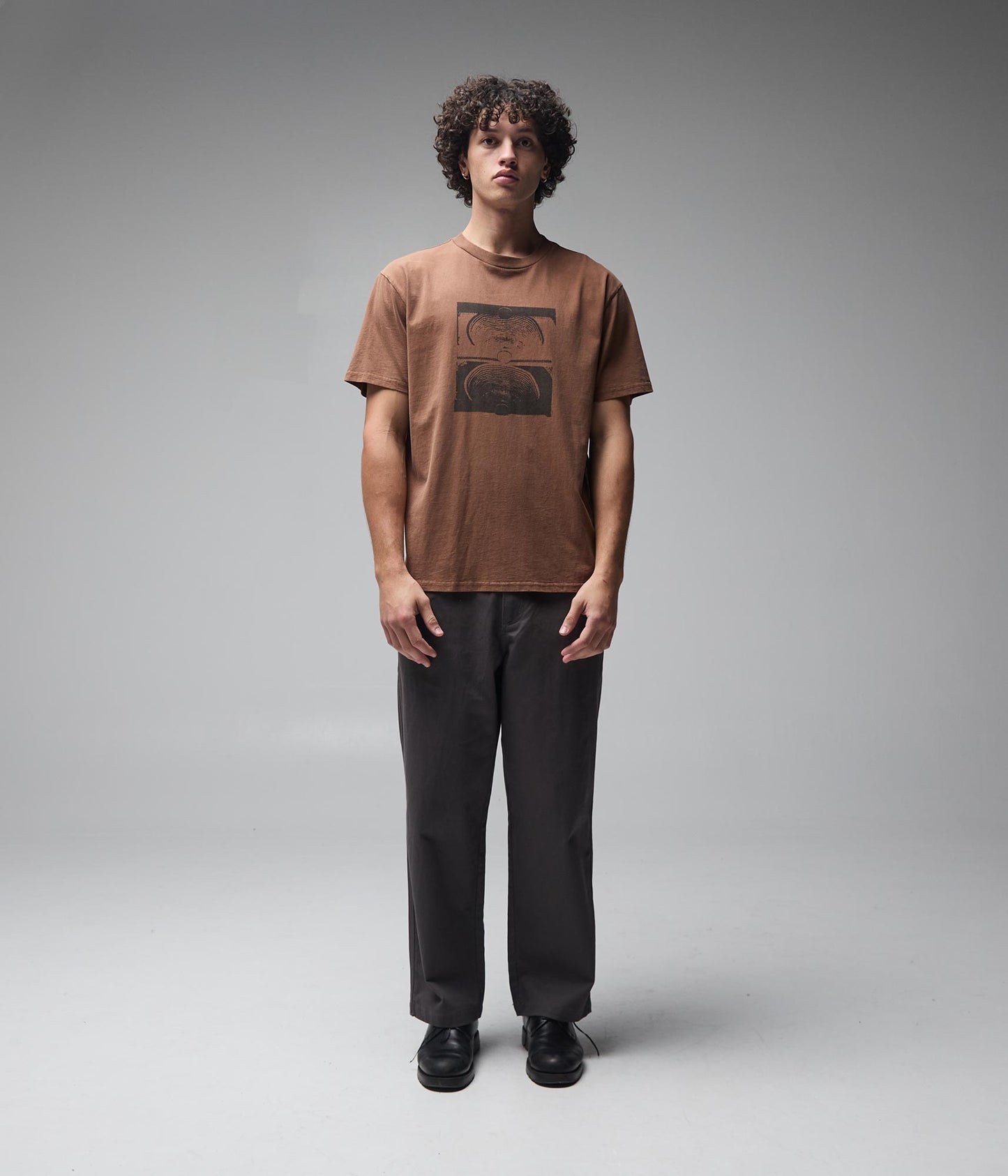 CRUX OVERDYE T-SHIRT // WASHED BARK