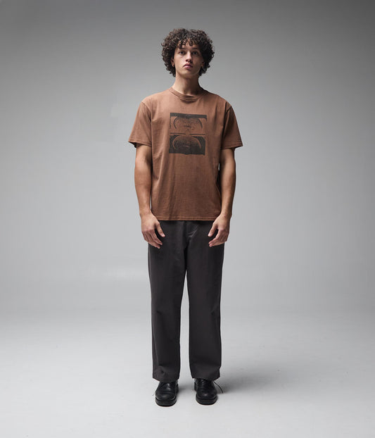 CRUX OVERDYE T-SHIRT // WASHED BARK
