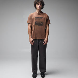 CRUX OVERDYE T-SHIRT // WASHED BARK