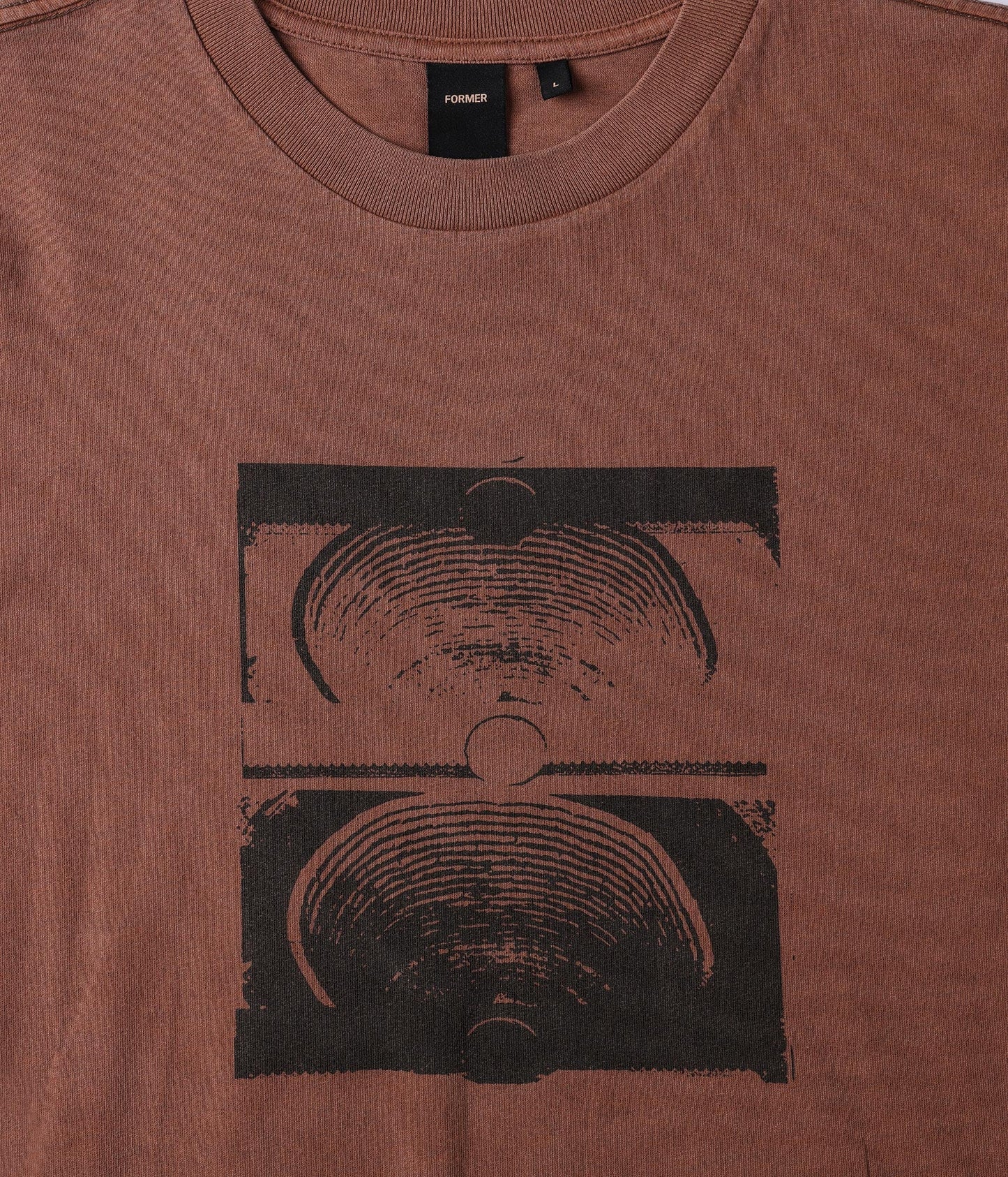 CRUX OVERDYE T-SHIRT // WASHED BARK