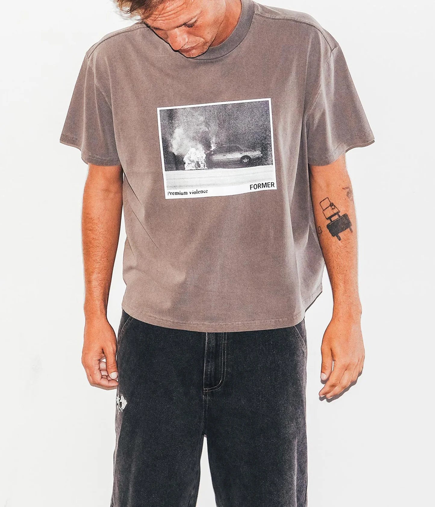 IGNITE BOXY T-SHIRT // WSHBRWN