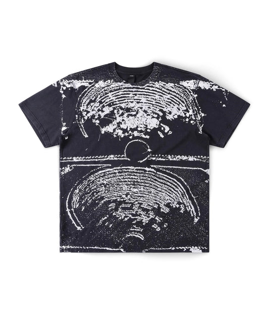 ALL OVER CRUX SCAN T-SHIRT // MERCH BLACK