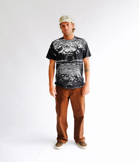 ALL OVER CRUX SCAN T-SHIRT // MERCH BLACK
