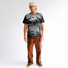 ALL OVER CRUX SCAN T-SHIRT // MERCH BLACK