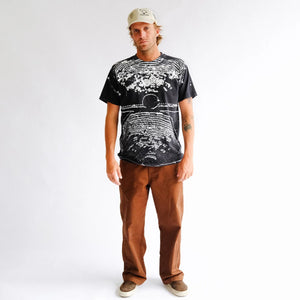 ALL OVER CRUX SCAN T-SHIRT // MERCH BLACK