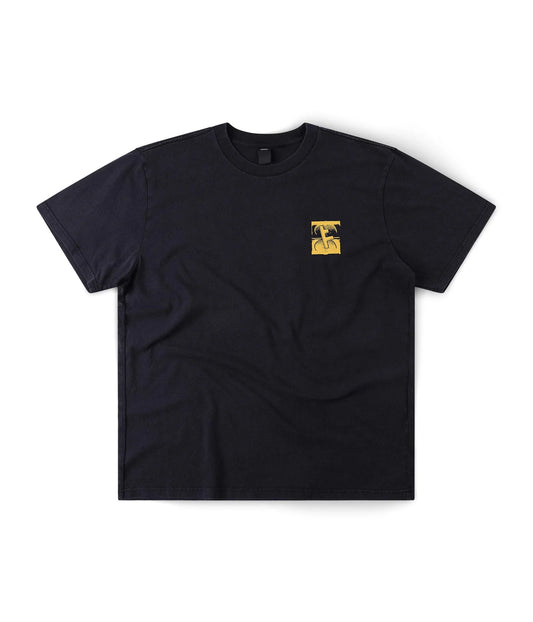SLANT F CRUX T-SHIRT // BLACK