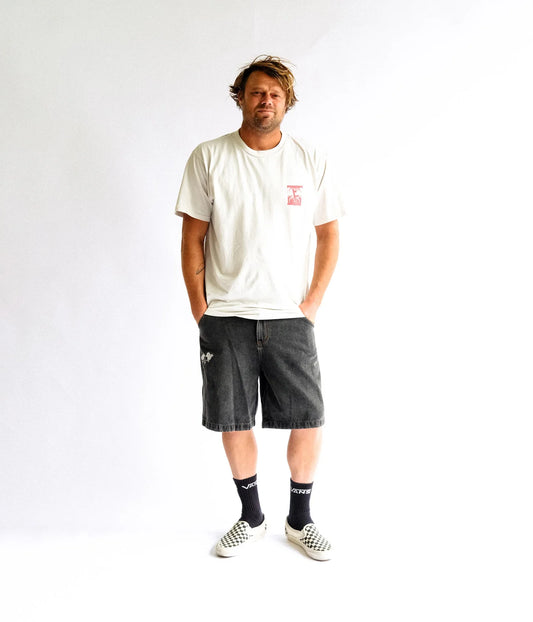 SLANT F CRUX T-SHIRT // BONE