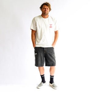 SLANT F CRUX T-SHIRT // BONE