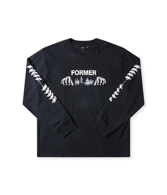 ENGINEERED LS T-SHIRT // BLACK