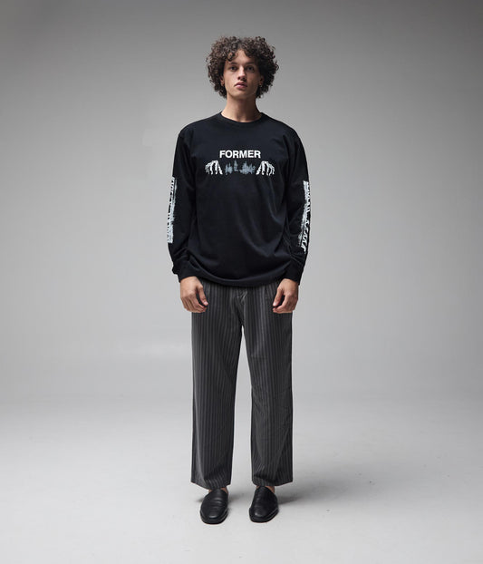 ENGINEERED LS T-SHIRT // BLACK