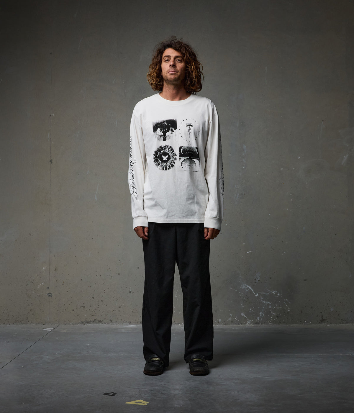 ILLUSION LS T-SHIRT // BONE