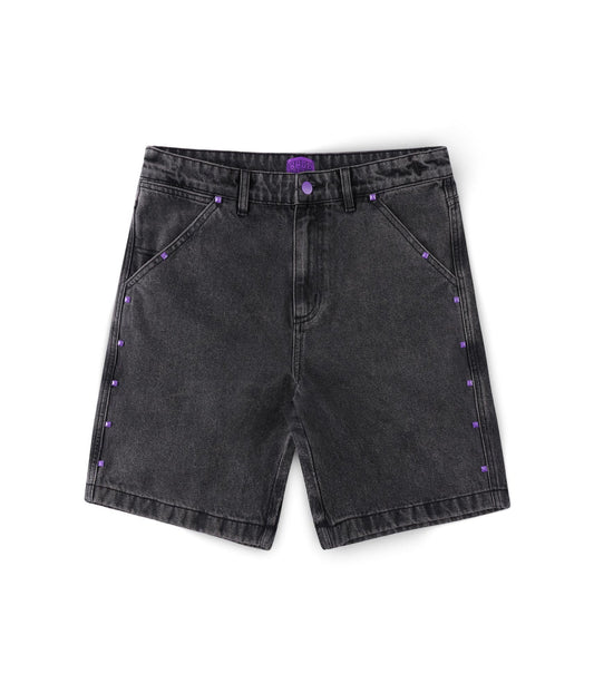 STUDDED DENIM 21" WALKHSHORT // WSHBLK