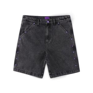 STUDDED DENIM 21" WALKHSHORT // WSHBLK