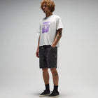 STUDDED DENIM 21" WALKHSHORT // WSHBLK