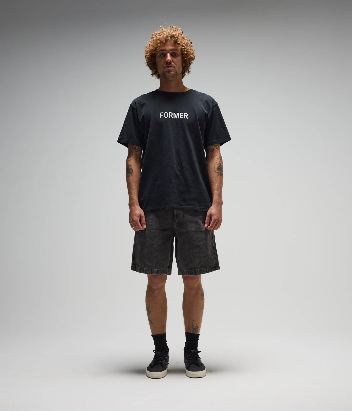 DxD REYNOLDS 21" DENIM WALKSHORT // WASHED BLACK