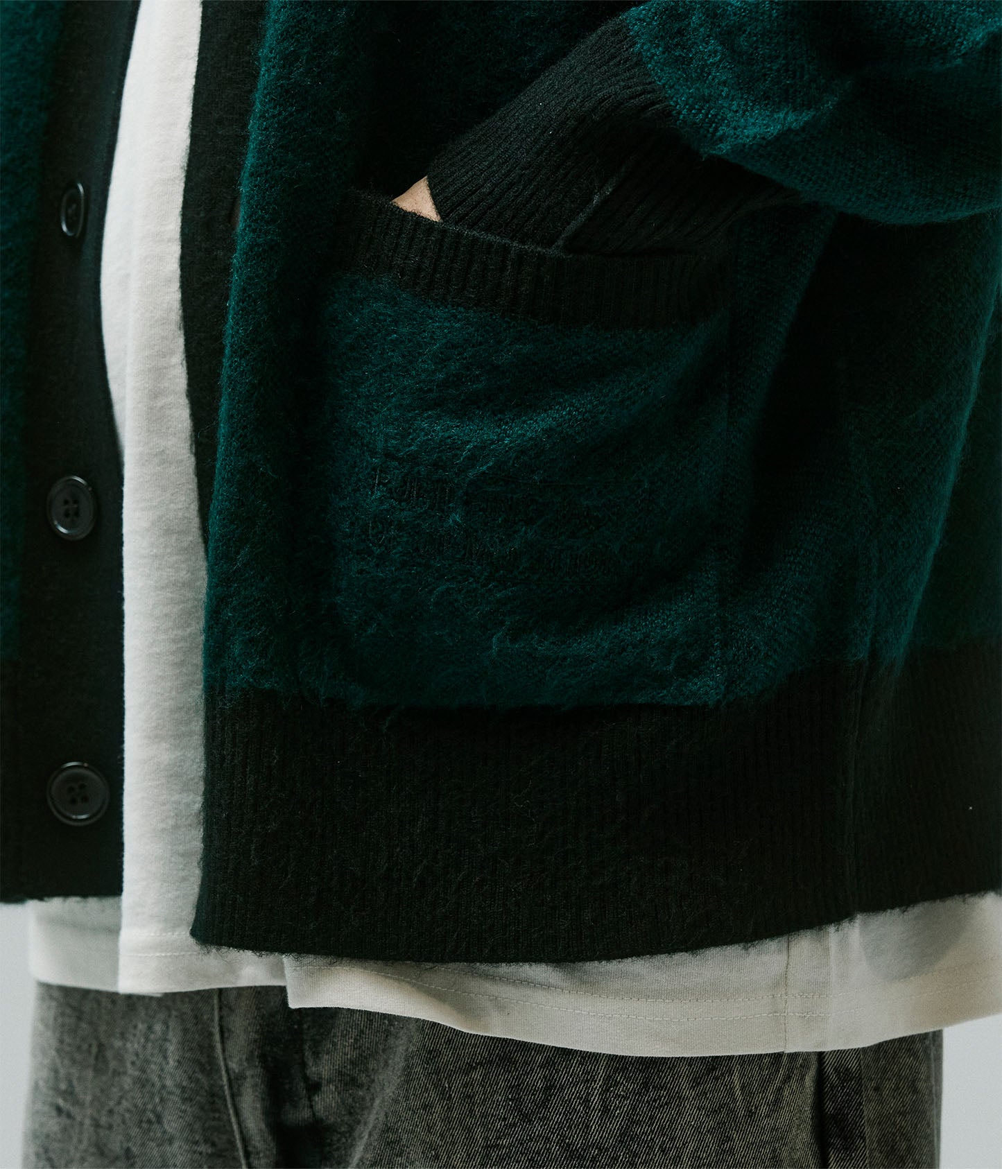 ACTION CARDIGAN // PETROL