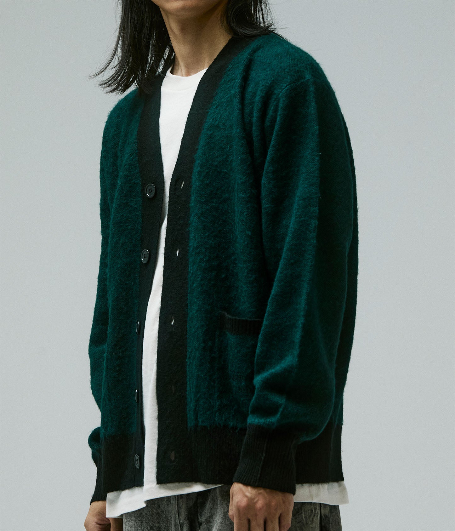 ACTION CARDIGAN // PETROL
