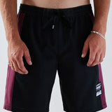 SWAN PANEL SWIM TRUNK | BLACK