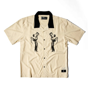 REPTILIAN SS SHIRT | CREME