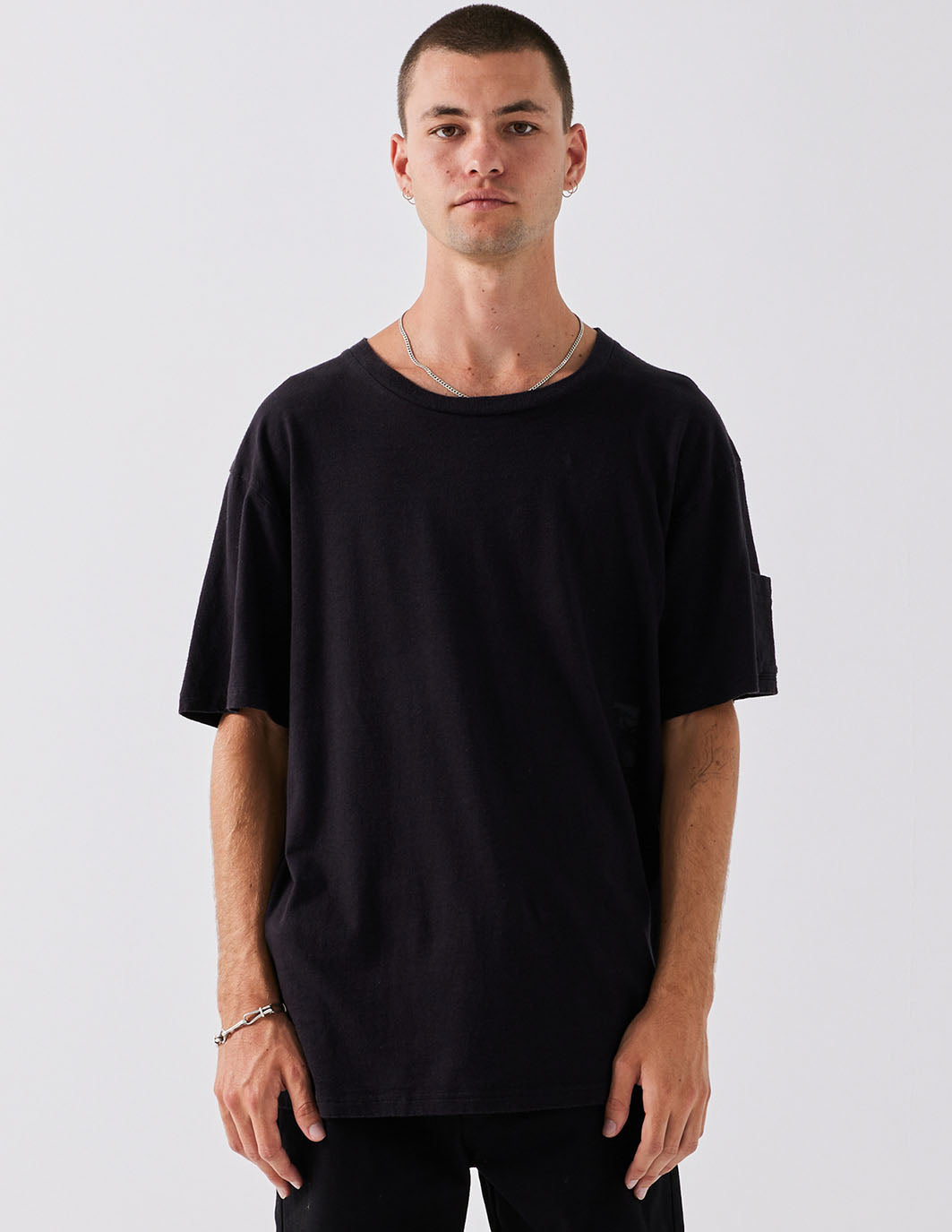 CA HEMP T-SHIRT | WASHED BLACK